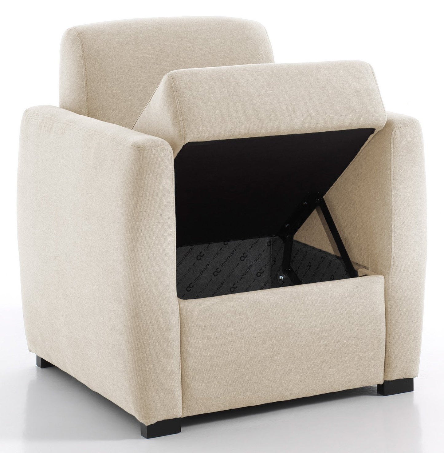 CHARLY - Fauteuil coffre - Velours