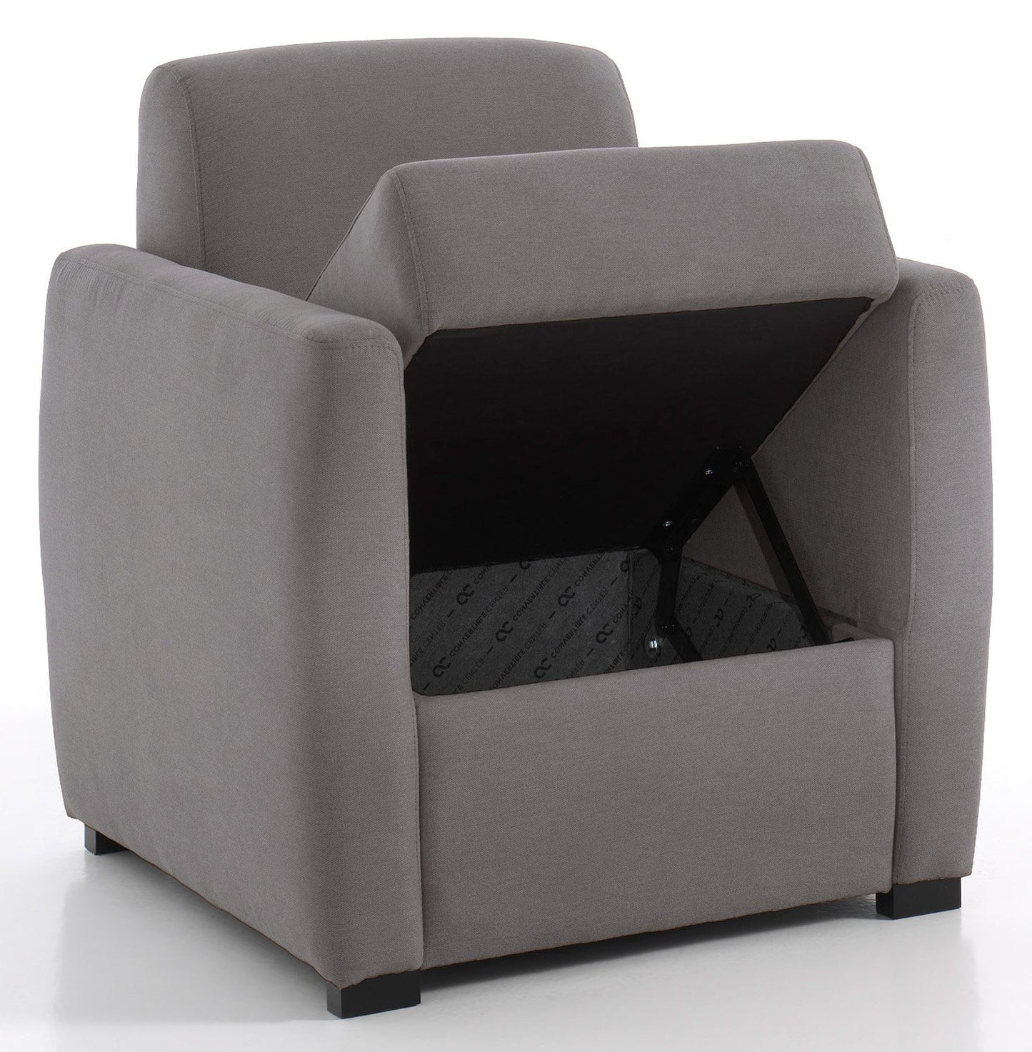 CHARLY - Fauteuil coffre - Velours