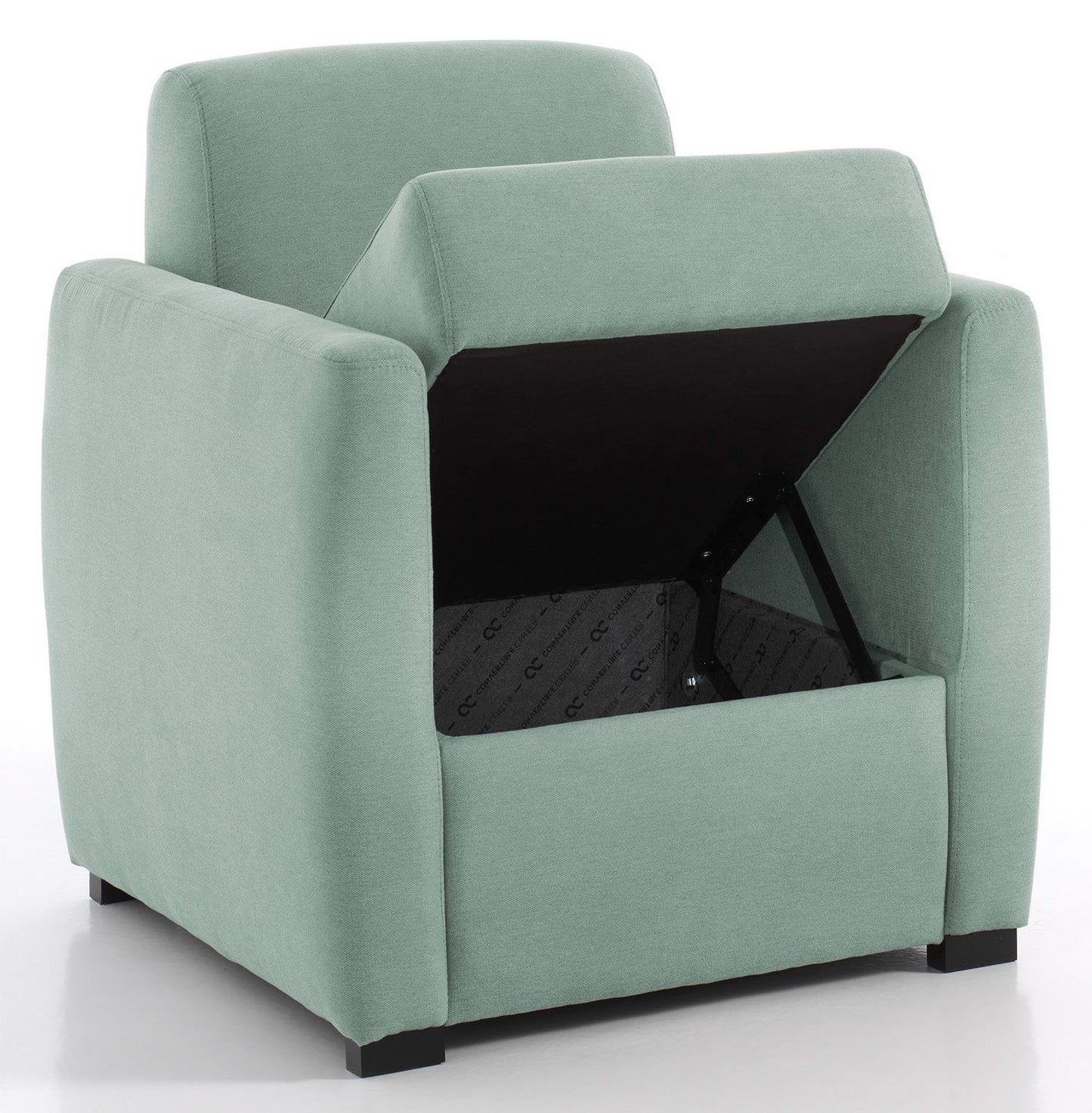 CHARLY - Fauteuil coffre - Velours