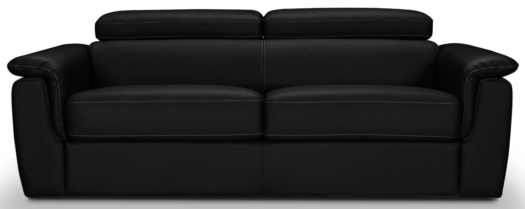 Canapé Convertible PERLA en cuir - Largeur 204 cm - Couchage 140cm