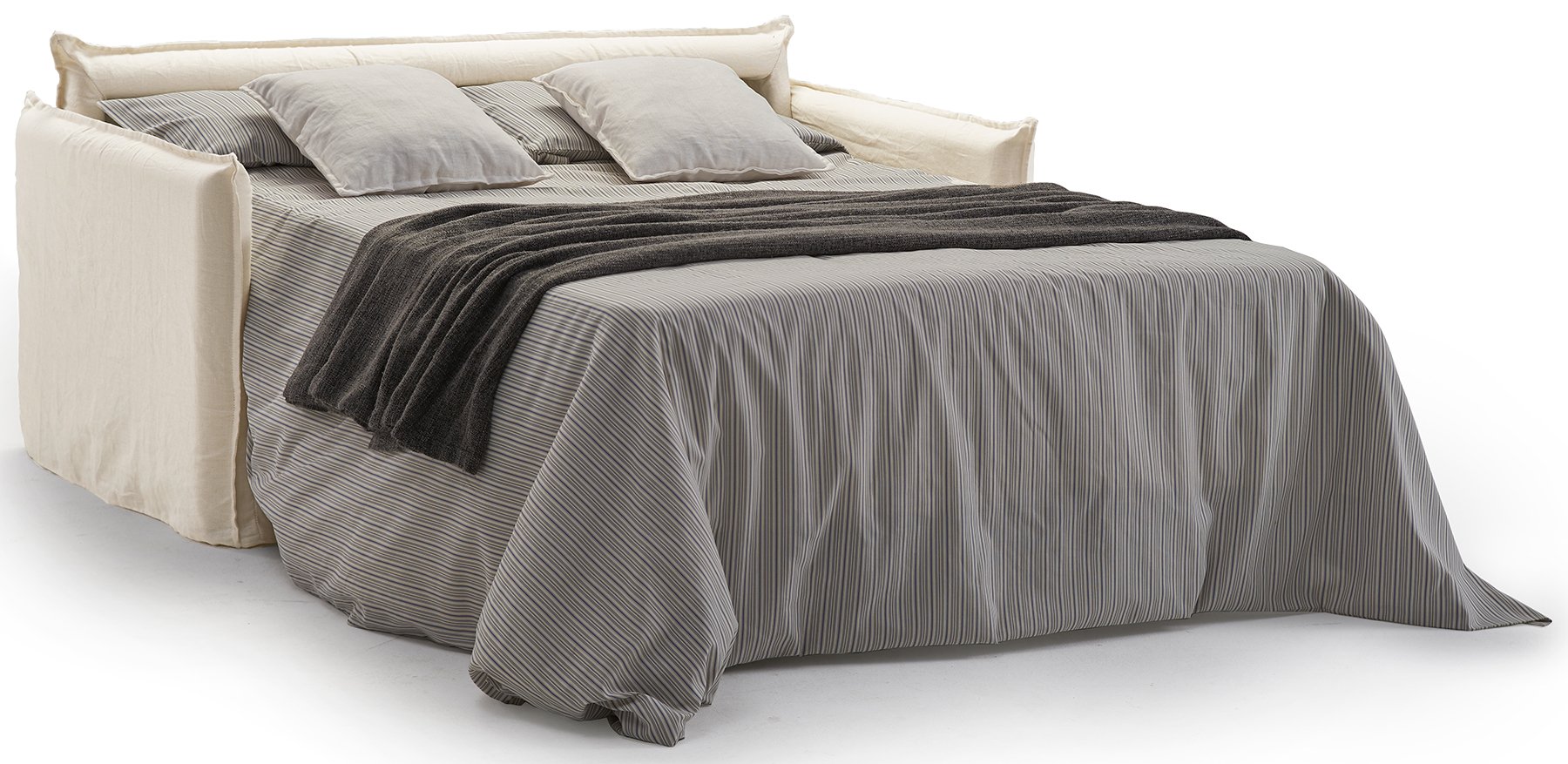 Canapé convertible 3 places GRASSE - Couchage 140 x 190 cm - Largeur 190 cm - Matelas 16 cm