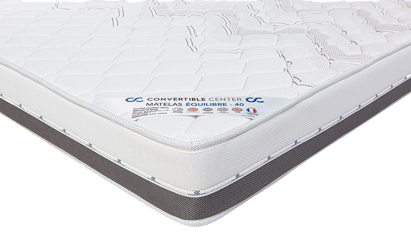 Matelas Excelence - Epaisseur 18cm - 140 x 190 pour convertible d'une densité de 40KG/M3 - Garanti 5 ans