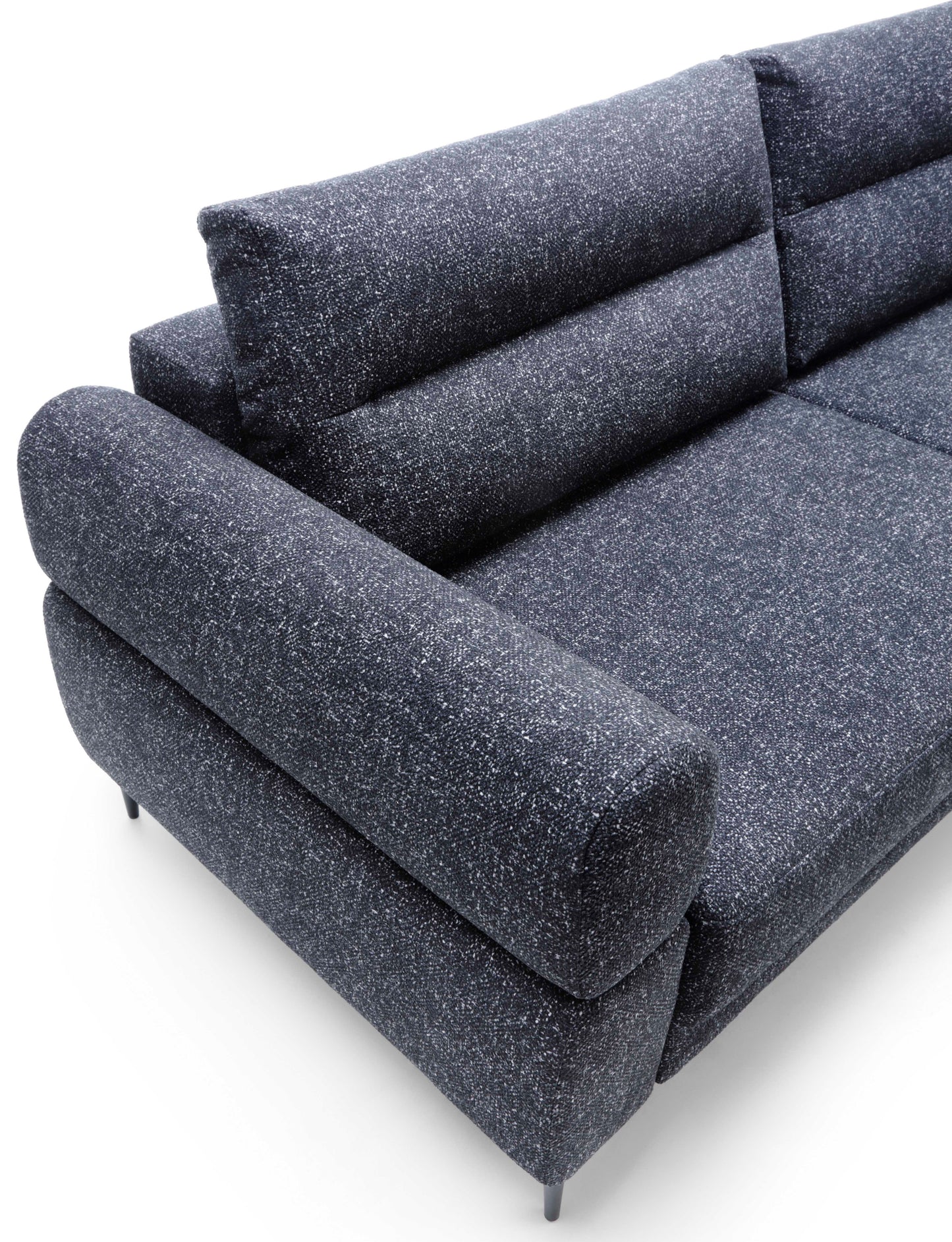 NORDIC - Canapé lit transversal 3 places - Tweed - Couchage 140 x 190 cm - Largeur 230 cm