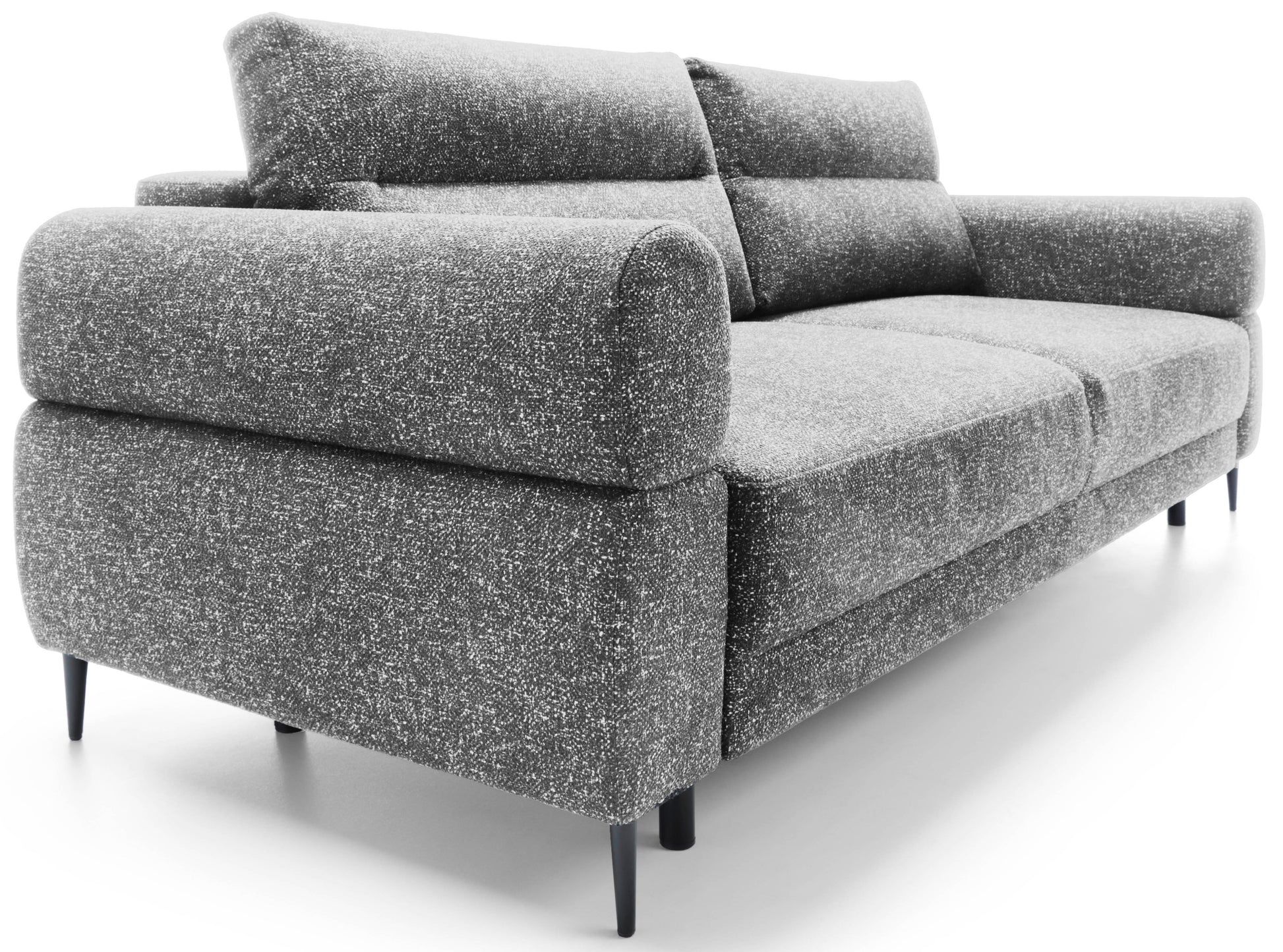 NORDIC - Canapé lit transversal 3 places - Tweed - Couchage 140 x 190 cm - Largeur 230 cm